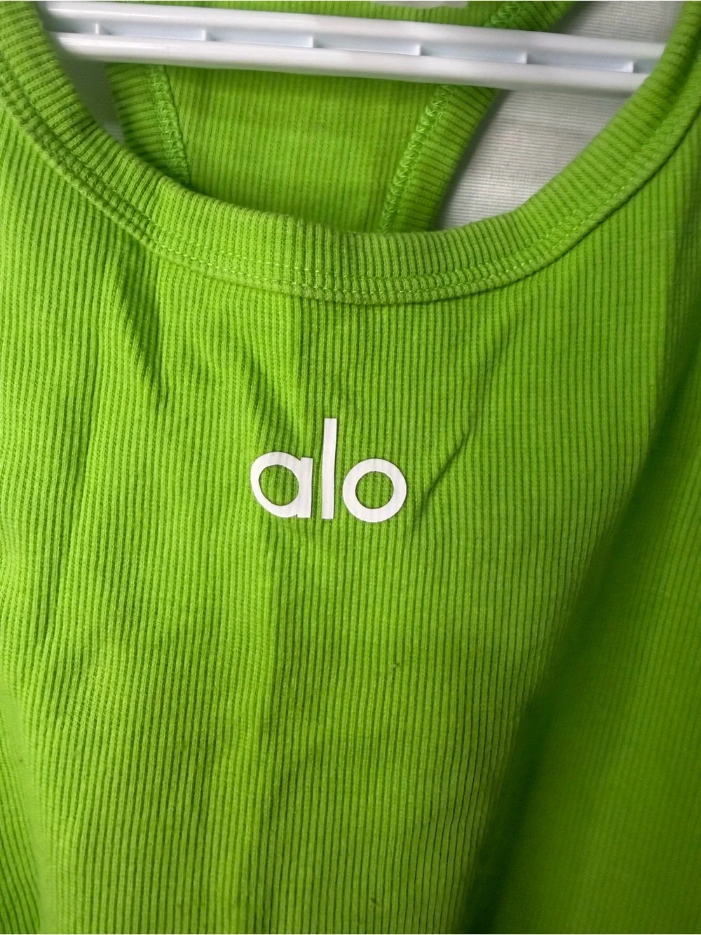 Alo Aspire Ribbed Cropped Tank - Size M